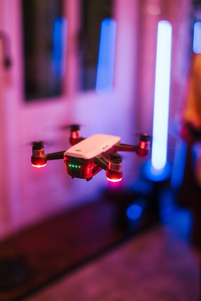 Flying mini drone from Aranicki school